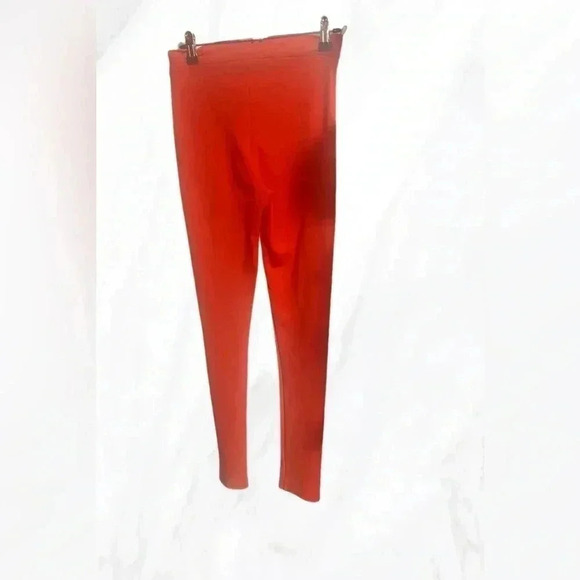 Max Mara cherry red bodycon  leisure slim dressy fitted side zip skinny pants 38 - Picture 2 of 4